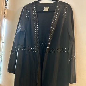 Vocal Black studded duster.